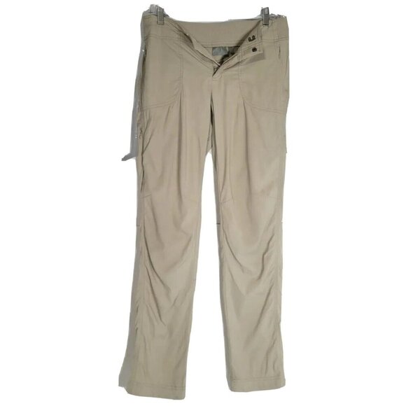 Athleta Trekkie Hike Up Pants Convertible Zip Leg Khaki Beige M designer outdoor - Picture 1 of 3